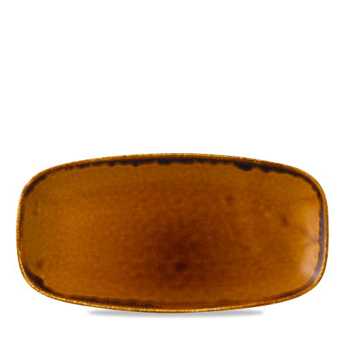 Dudson Harvest Brown Chefs Oblong Plate 11 3/4x6" (Pack of 12)