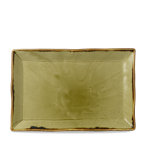 Dudson Harvest Green Rectangle Tray 11 1/8x7 3/8" (Pack of 6)