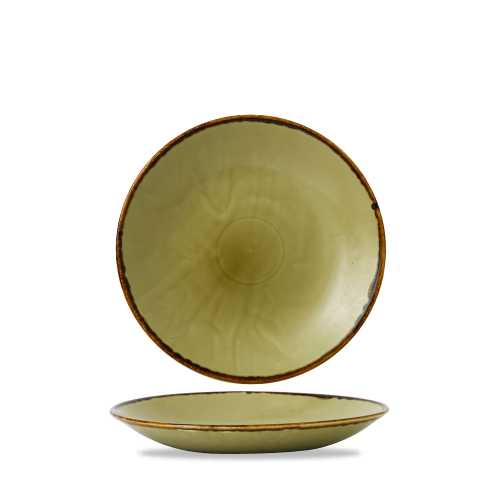 Dudson Harvest Green Deep Coupe Plate 10" (Pack of 12)