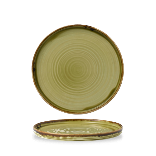 Dudson Harvest Green Walled Plate 8.67" (Pack of 6)