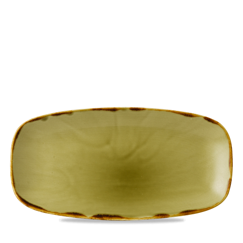 Dudson Harvest Green Chefs Oblong Plate 11 3/4x6" (Pack of 12)