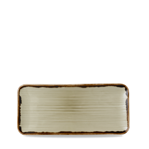 Dudson Harvest Linen Organic Coupe Rect Platter 13 3/4x6 1/4" (Pack of 6)