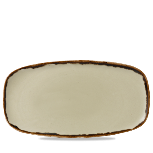 Dudson Harvest Linen Chefs Oblong Plate 13 7/8x7 3/8" (Pack of 6)