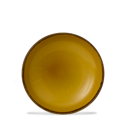 Dudson Harvest Mustard Coupe Bowl 7.25" (Pack of 12)