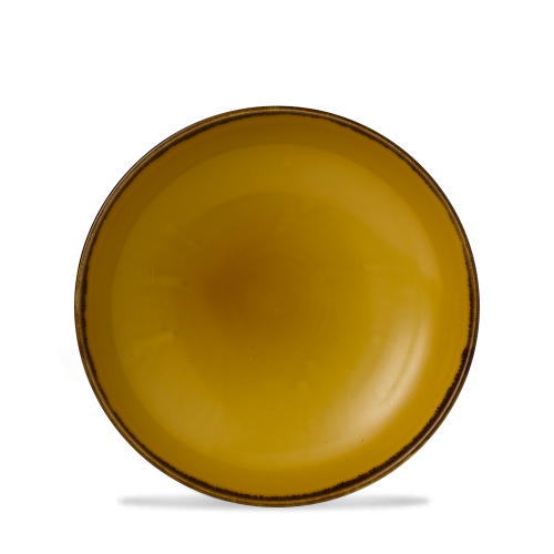 Dudson Harvest Mustard Coupe Bowl 9.75" (Pack of 12)