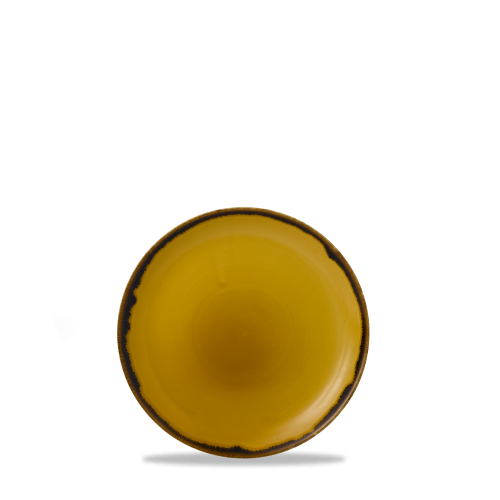 Dudson Harvest Mustard Coupe Plate 6.5" (Pack of 12)