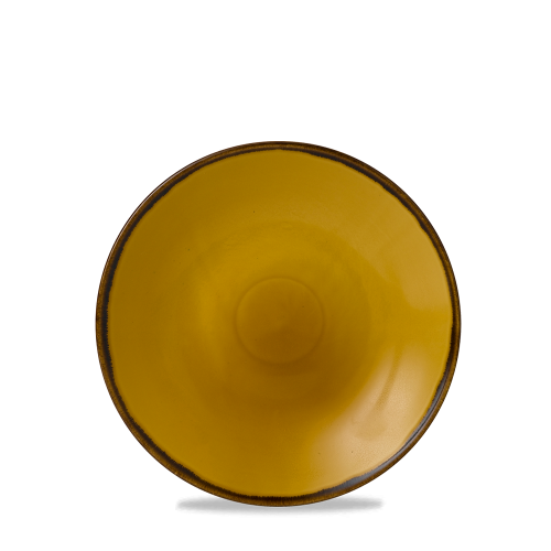 Dudson Harvest Mustard Deep Coupe Plate 10" (Pack of 12)