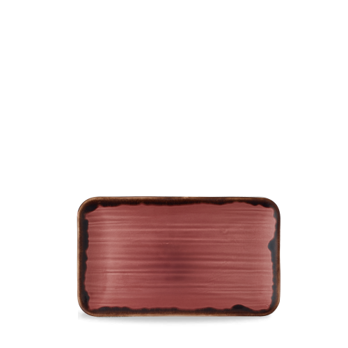 Dudson Harvest Plum Organic Rectangular Plate 10.6X6.3" (Pack of 12)