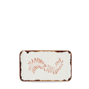 Dudson Harvest Mediterranean Terracotta  Organic Rectangular Plate 10.6X6.3" (Pack of 12)