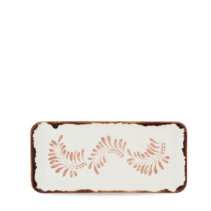 Dudson Harvest Mediterranean Terracotta Organic Coupe Rect Platter 13 3/4X6 1/4" (Pack of 6)