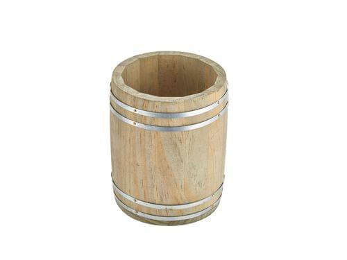 Miniature Wooden Barrel 11.5Dia x 13.5cm