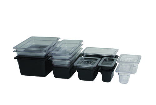 1/6 -Polycarbonate GN Pan 100mm Clear