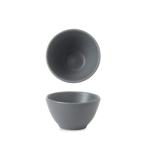 Churchill Seattle Grey Contour Dip Pot 4oz (Pack of 12)