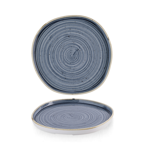 Churchill Stonecast Blueberry Organic Walled Plate 8 1/4" (Pack of 6)