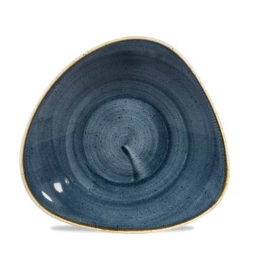 Churchill Stonecast Blueberry Triangle Shallow Bowl 10 3/4"x10 1/2" (Pack of 12)