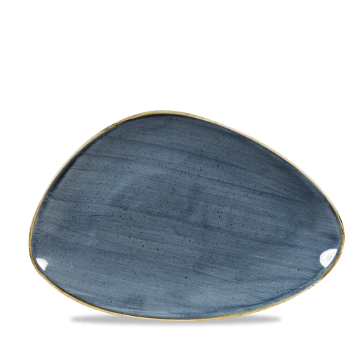 Churchill Stonecast Blueberry Triangle Chefs Plate 12"x8" (Pack of 6)