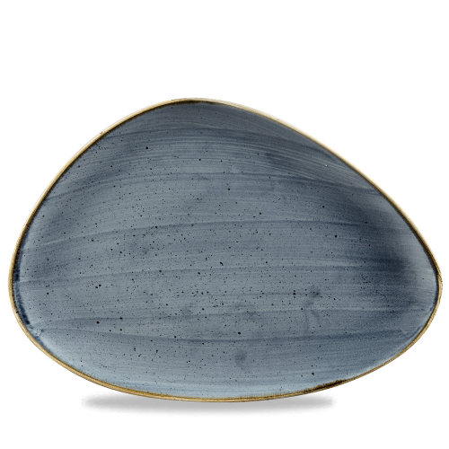 Churchill Stonecast Blueberry Triangle Chefs Plate 14x9 3/4" (Pack of 6)