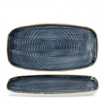 Churchill Stonecast Blueberry Oblong Chefs Plates 11 5/8X5 7/8" (Pack of 6)
