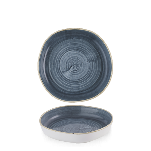 Churchill Stonecast Blueberry Organic Walled Bowl 7 7/8" (Pack of 6)