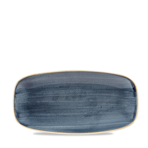 Churchill Stonecast Blueberry Chefs Oblong Plate 13 7/8x7 3/8" (Pack of 6)