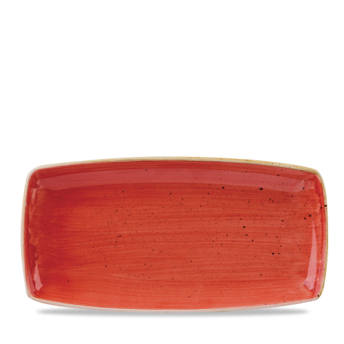 Churchill Stonecast Berry Red Oblong Plate 34.5cm (Pack of 6)