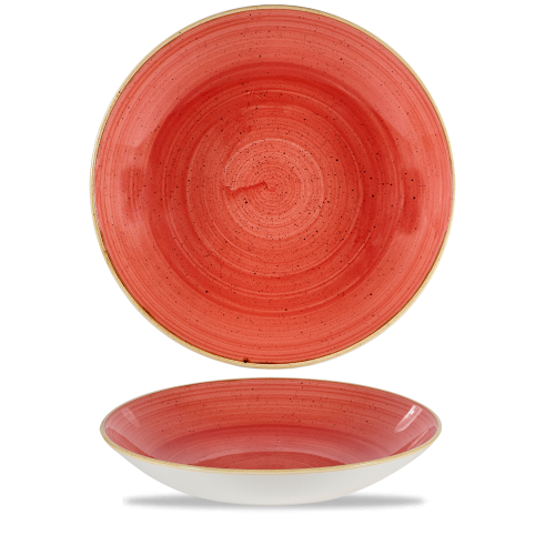 Churchill Stonecast Berry Red Coupe Large Bowl 12" (Pack of 6)