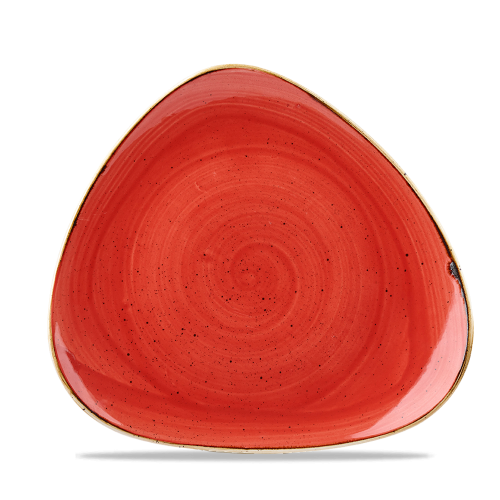 Churchill Stonecast Berry Red Lotus Plate 9" (Pack of 12)