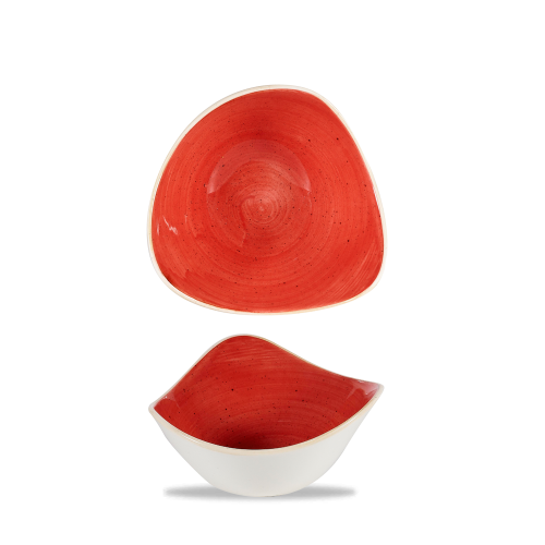 Churchill Stonecast Berry Red Lotus Bowl 6" (Pack of 12)