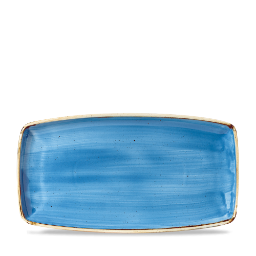 Churchill Stonecast Cornflower Blue Oblong Plate 34.5cm (Pack of 6)