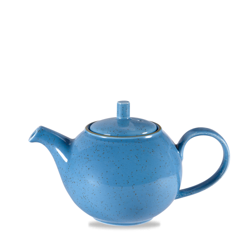 Churchill Stonecast Cornflower Blue Beverage Pot 15oz (Pack of 4)