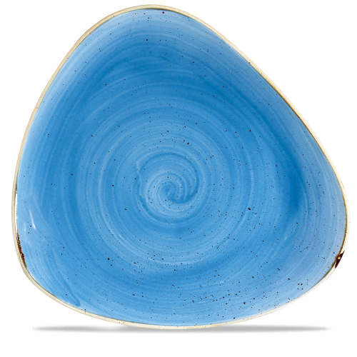 Churchill Stonecast Cornflower Blue Triangle Plate 31.1cm (Pack of 6)