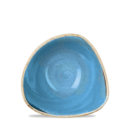 Churchill Stonecast Cornflower Blue Triangular Bowl 15.3cm (Pack of 12)