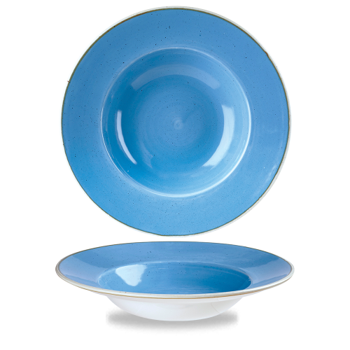 Churchill Stonecast Cornflower Blue Profile Wide Rim Bowl Large 27.69cm (Pack of 12)