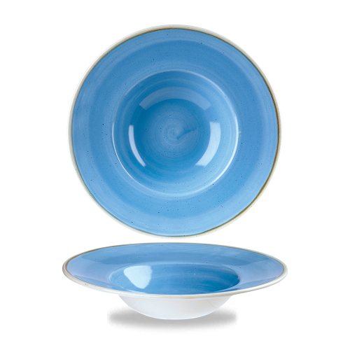 Churchill Stonecast Cornflower Blue Profile Wide Rim Bowl Med 23.88cm (Pack of 12)