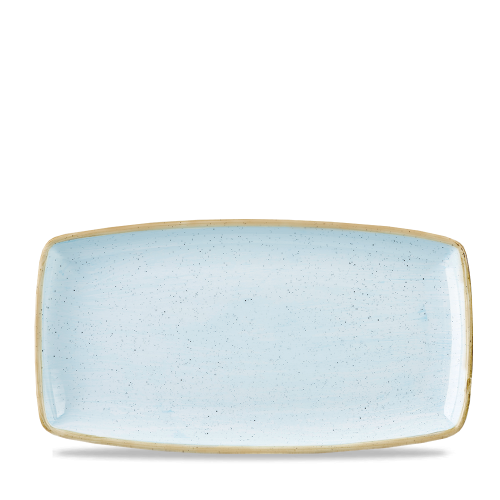 Churchill Stonecast Duck Egg Oblong Plate 34.5cm (Pack of 6)