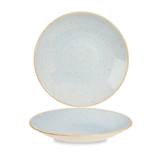 Churchill Stonecast Duck Egg Deep Coupe Plate 9 2/5" (Pack of 12)
