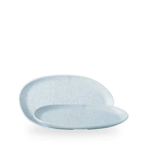 Churchill Stonecast Duck Egg Natural Organic Platter 10 1/4 X 5 7/8 (Pack of 6)