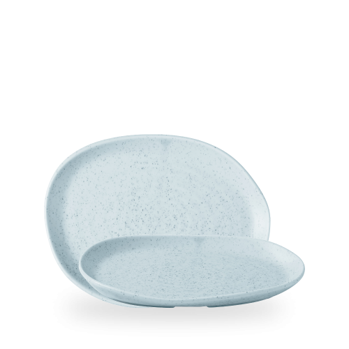 Churchill Stonecast Duck Egg Natural Organic Platter 10 1/4 X 7 7/8 (Pack of 6)