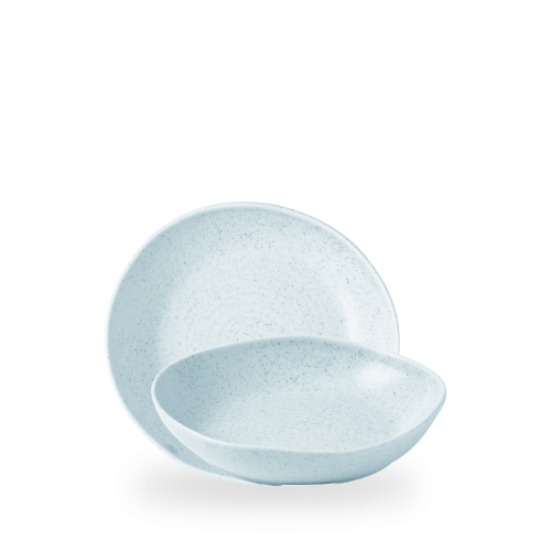 Churchill Stonecast Duck Egg Natural Organic Deep Bowl 8 1/2" (Pack of 6)