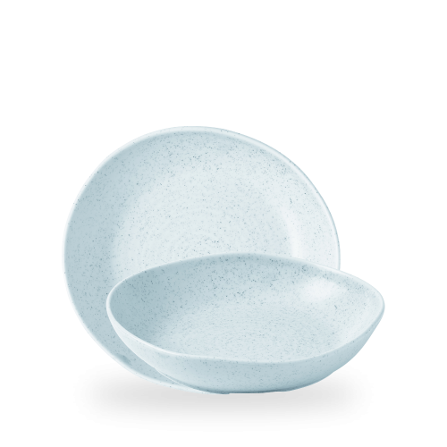 Churchill Stonecast Duck Egg Natural Organic Deep Bowl 9 7/8" (Pack of 6)