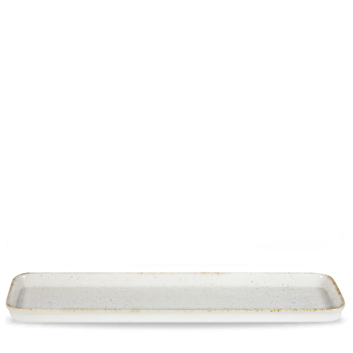 Churchill Stonecast Hints Barley White 2/4 Flat Tray 21 X 6" (Pack of 4)