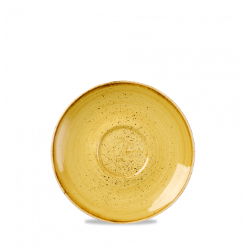 Churchill Stonecast Mustard  Cappuccino Saucer 6.25" (Pack of 12)