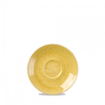 Churchill Stonecast Mustard  Espresso Saucer 4.5" (Pack of 12)