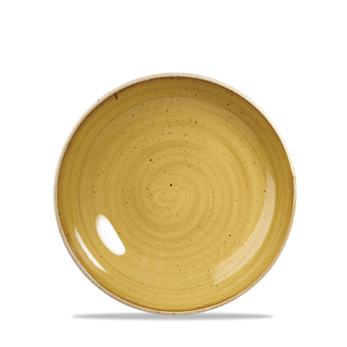 Churchill Stonecast Mustard Evolve Coupe Plate 16.5cm (Pack of 12)