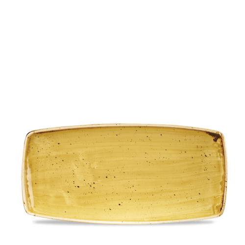 Churchill Stonecast Mustard Oblong Plate 29.5cm (Pack of 12)