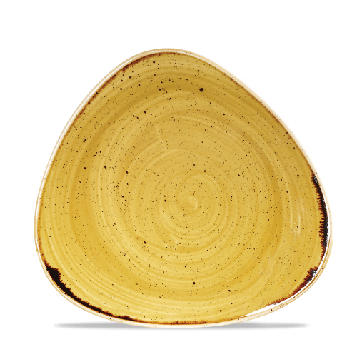 Churchill Stonecast Mustard Lotus Plate 22.9cm (Pack of 12)
