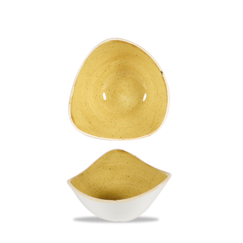 Churchill Stonecast Mustard Lotus Bowl 15.3cm (Pack of 12)