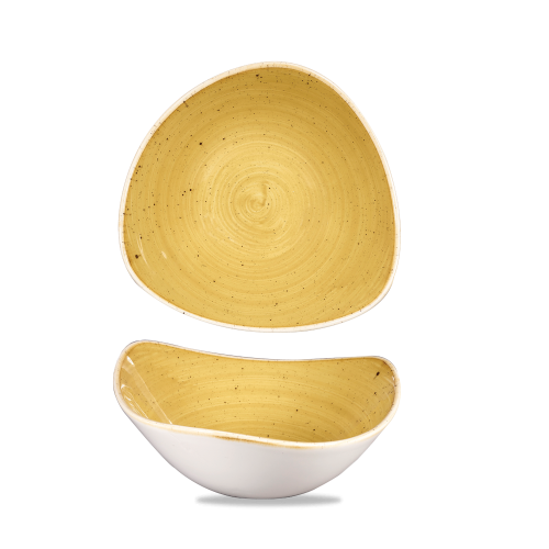 Churchill Stonecast Mustard Lotus Bowl 18.5cm (Pack of 12)