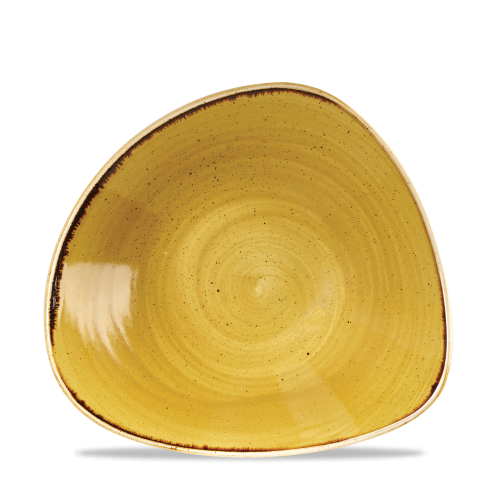 Churchill Stonecast Mustard Lotus Bowl 23.5cm (Pack of 12)