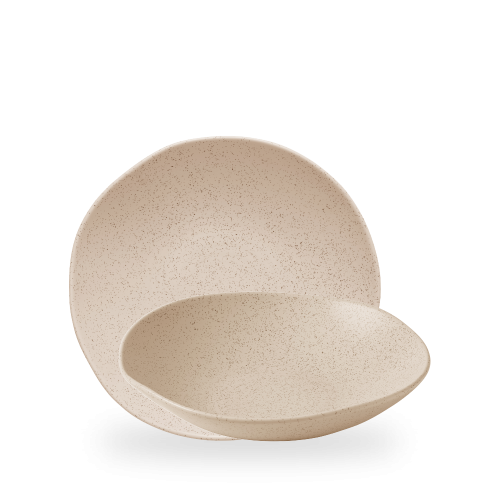Churchill Stonecast Nutmeg Cream Natural Organic Coupe Bowl 9 7/8" (Pack of 6)